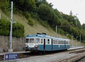 X2843 entrant en gare du Locle en provenance de La Chaux-de-Fonds